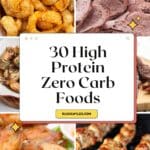 high protein zero carb foods for Pinterest