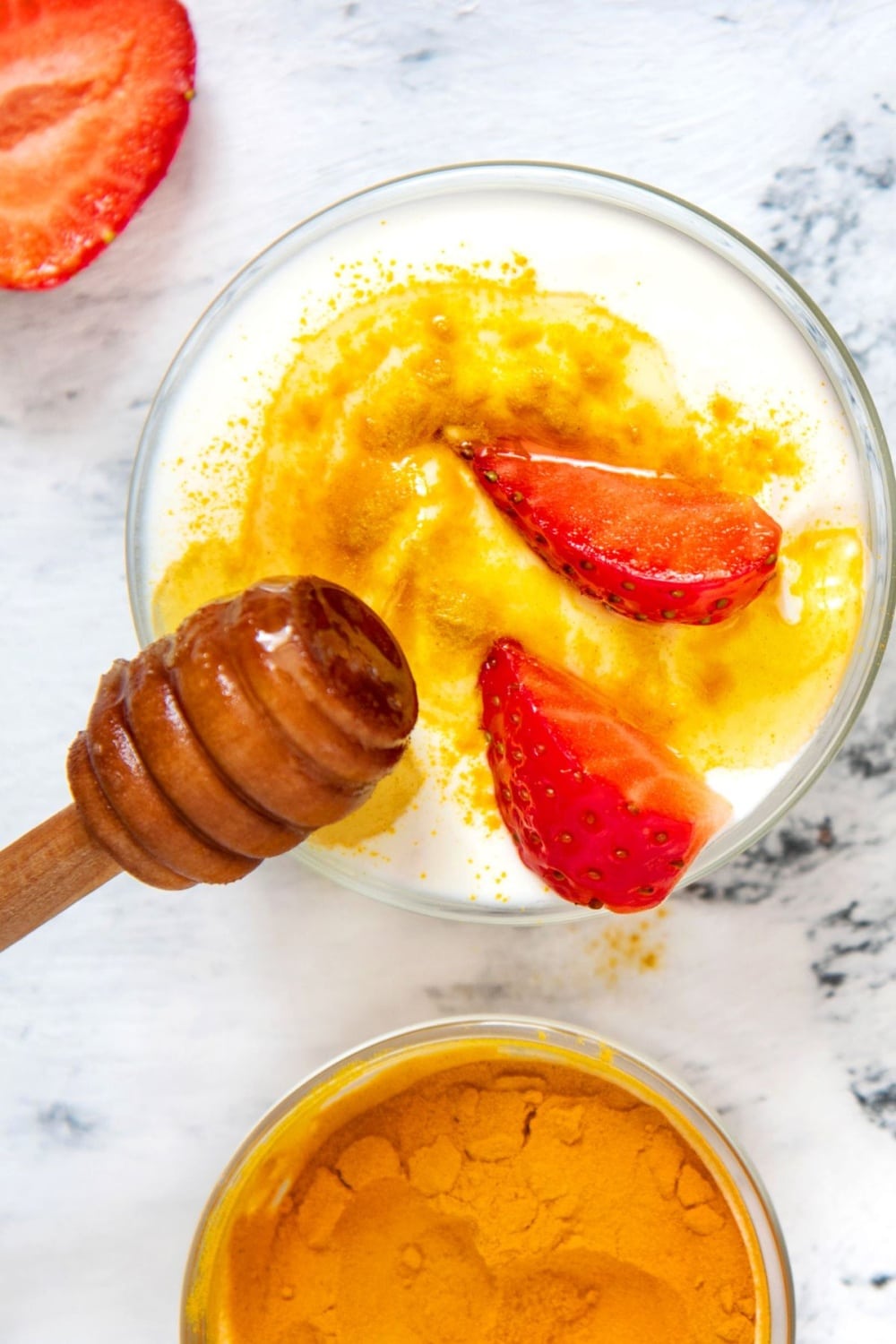 Easy Anti Inflammatory Breakfast Ideas like honey turmeric yogurt bowl