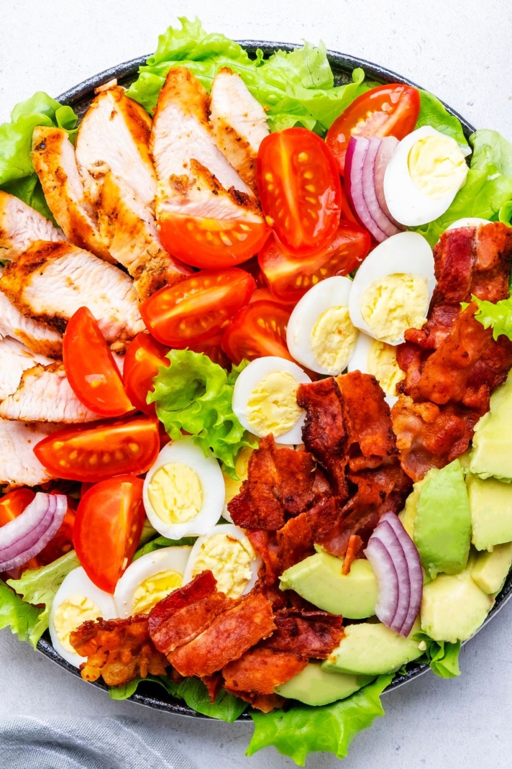 High Protein Low Carb Salads like cobb salad