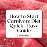 Carnivore Diet For Beginners Pinterest Image with steak