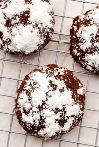 Keto Chocolate Crinkle Cookies