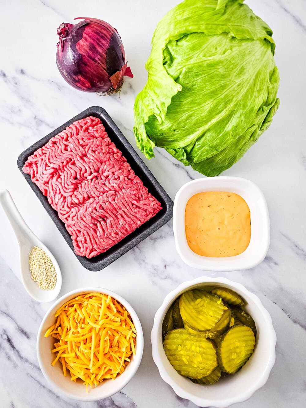 ingredients for keto big mac salad