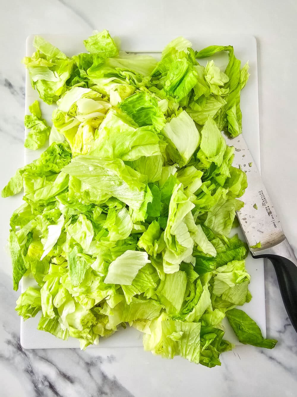 chopped lettuce