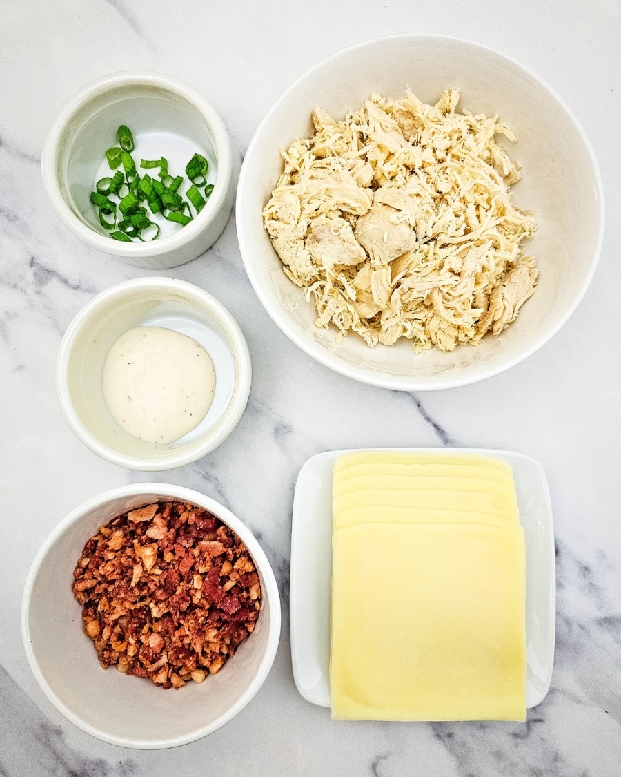 Keto Chicken Bacon Ranch Bites ingredients