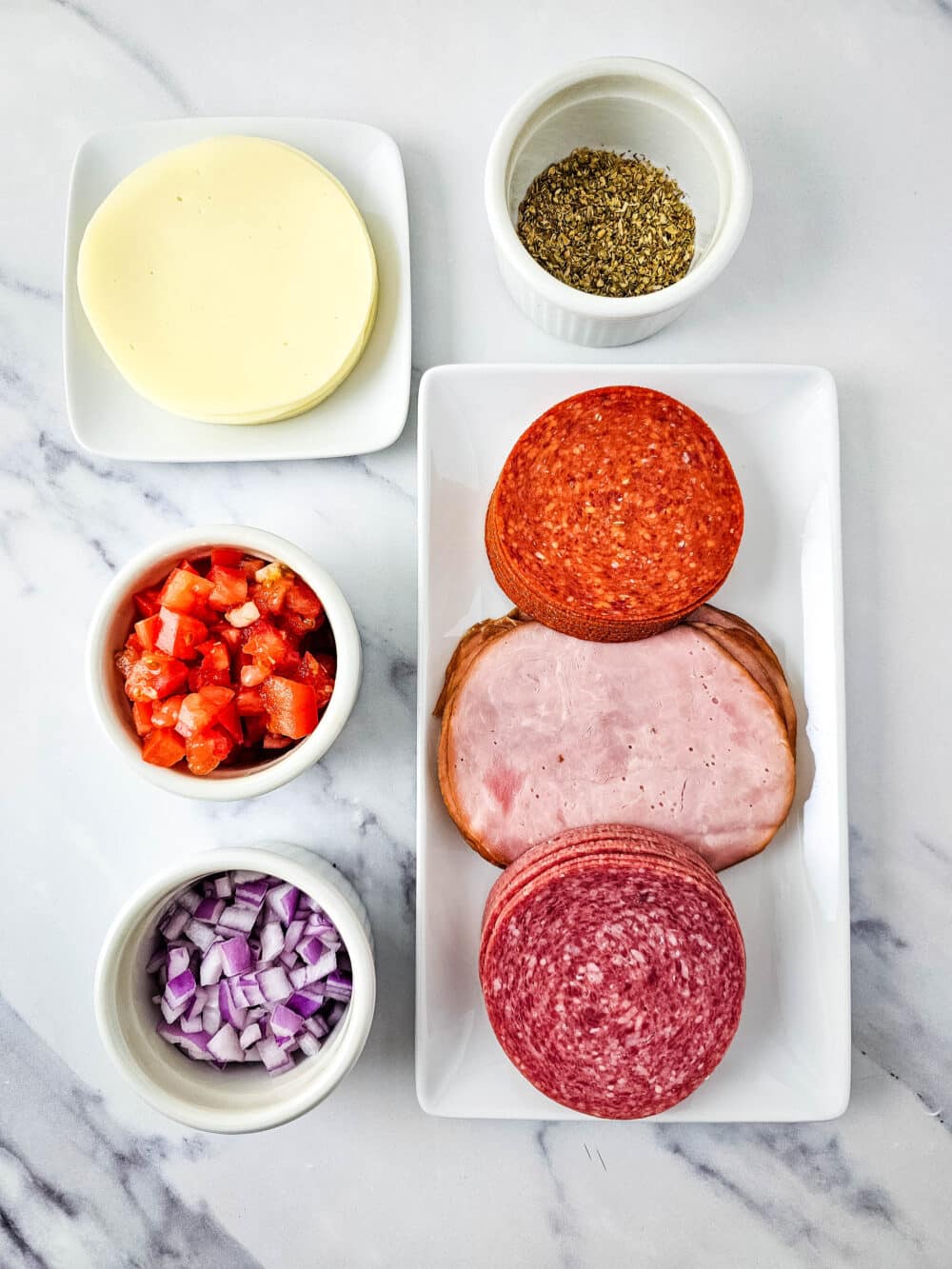 ingredients for Keto Italian Sub Roll-Ups