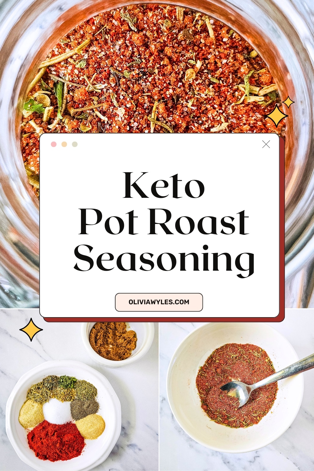 Keto Pot Roast Seasoning Recipe Pinterest Image