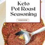 Keto Pot Roast Seasoning Recipe Pinterest Image