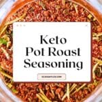 Keto Pot Roast Seasoning Recipe Pinterest Image
