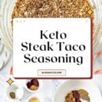 Keto Steak Taco Seasoning Pinterest Image