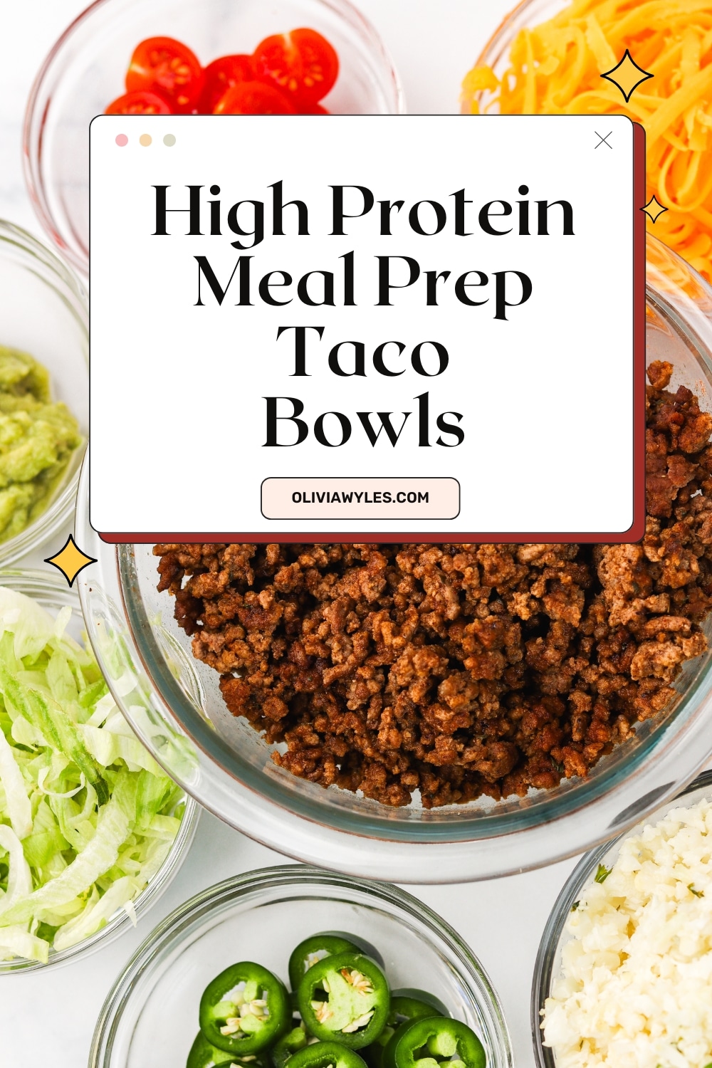 Keto Taco Bowls (High Protein, Low Carb, Meal Prep)