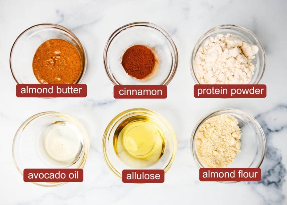 ingredients for high protein cinnamon roll energy bites