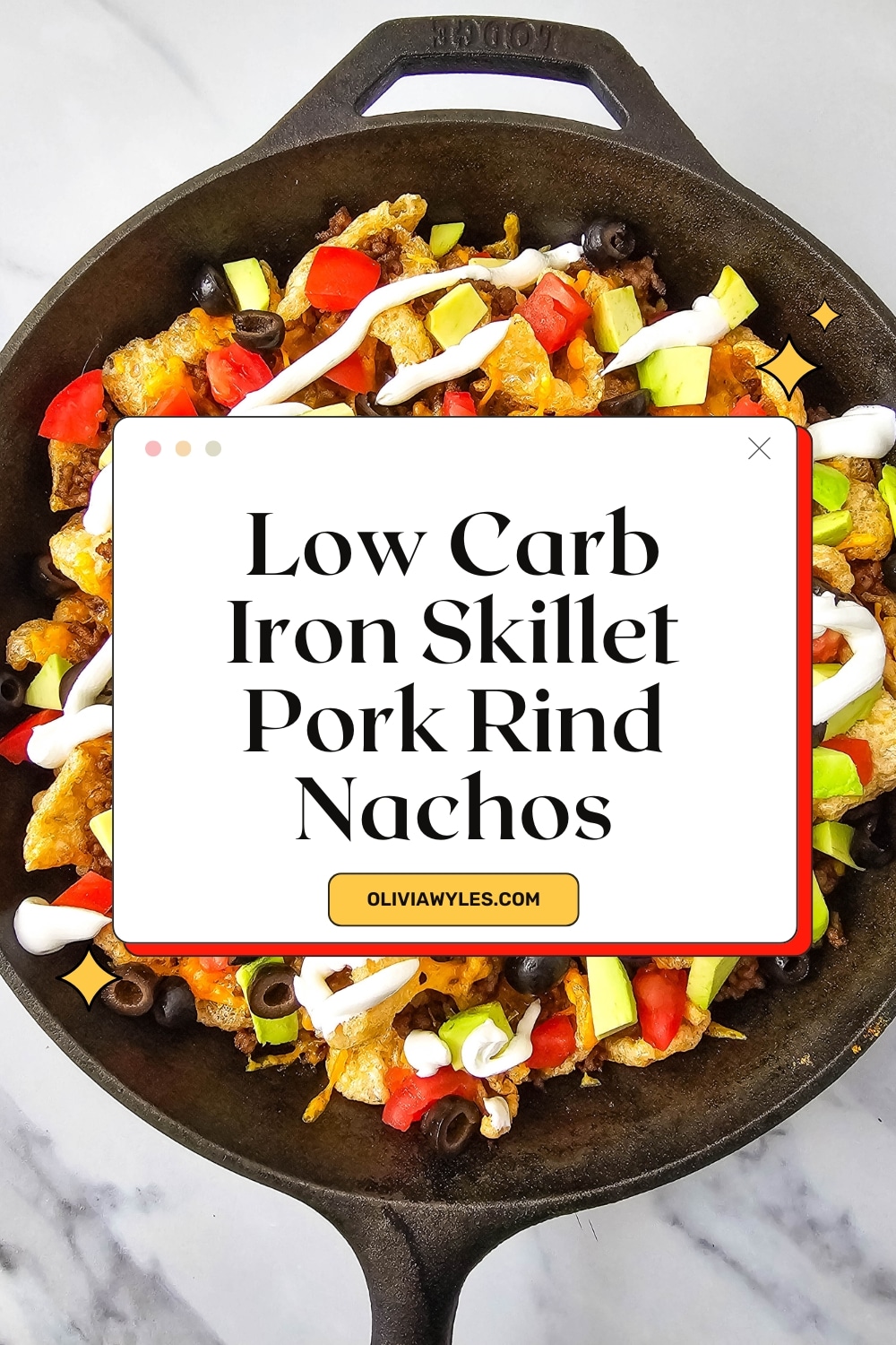 Keto Pork Rind Nachos Pinterest Image