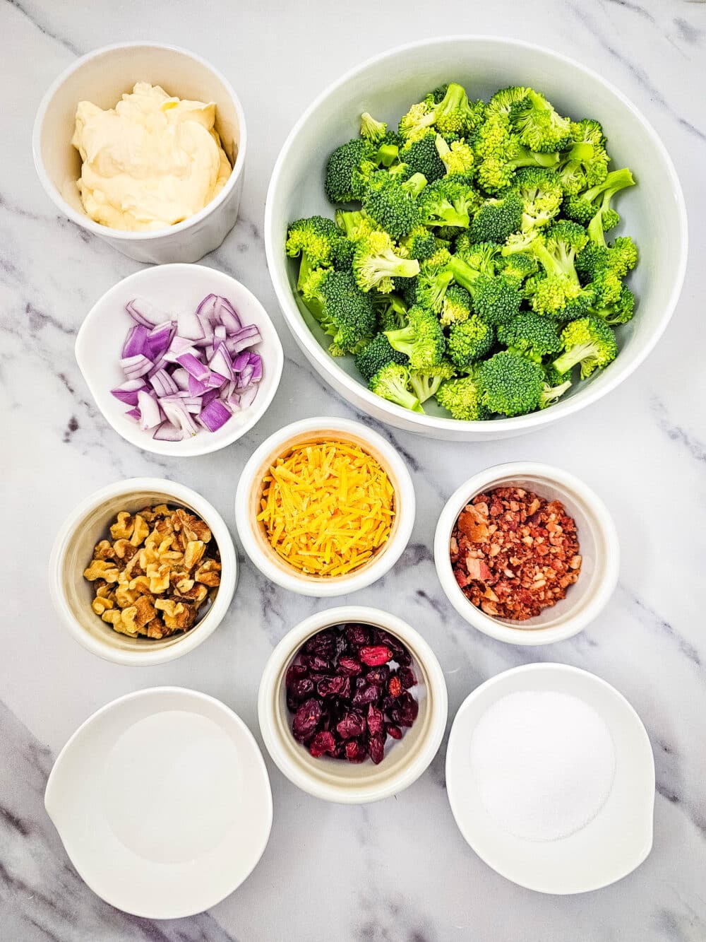 Low Carb Broccoli Salad Ingredients