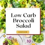 Low Carb Broccoli Salad Pinterest Image