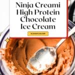 Chocolate Protein Ice Cream Pinterest Image