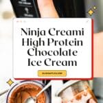Chocolate Protein Ice Cream Pinterest Image