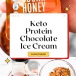 Chocolate Protein Ice Cream Pinterest Image