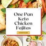 Easy Chicken Fajitas Pinterest Image