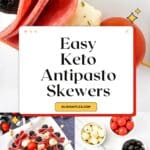 Keto Antipasto Skewers Pinterest Image