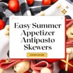 Keto Antipasto Skewers Pinterest Image