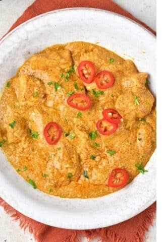 Keto Butter Chicken overhead