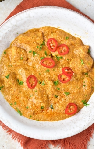 Keto Butter Chicken overhead