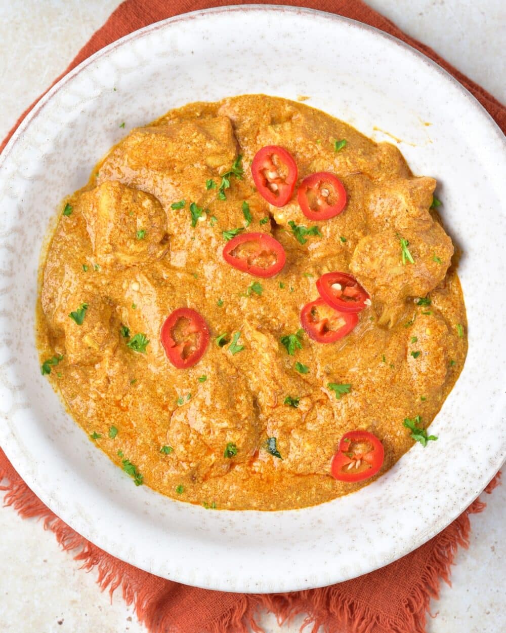 Keto Butter Chicken overhead
