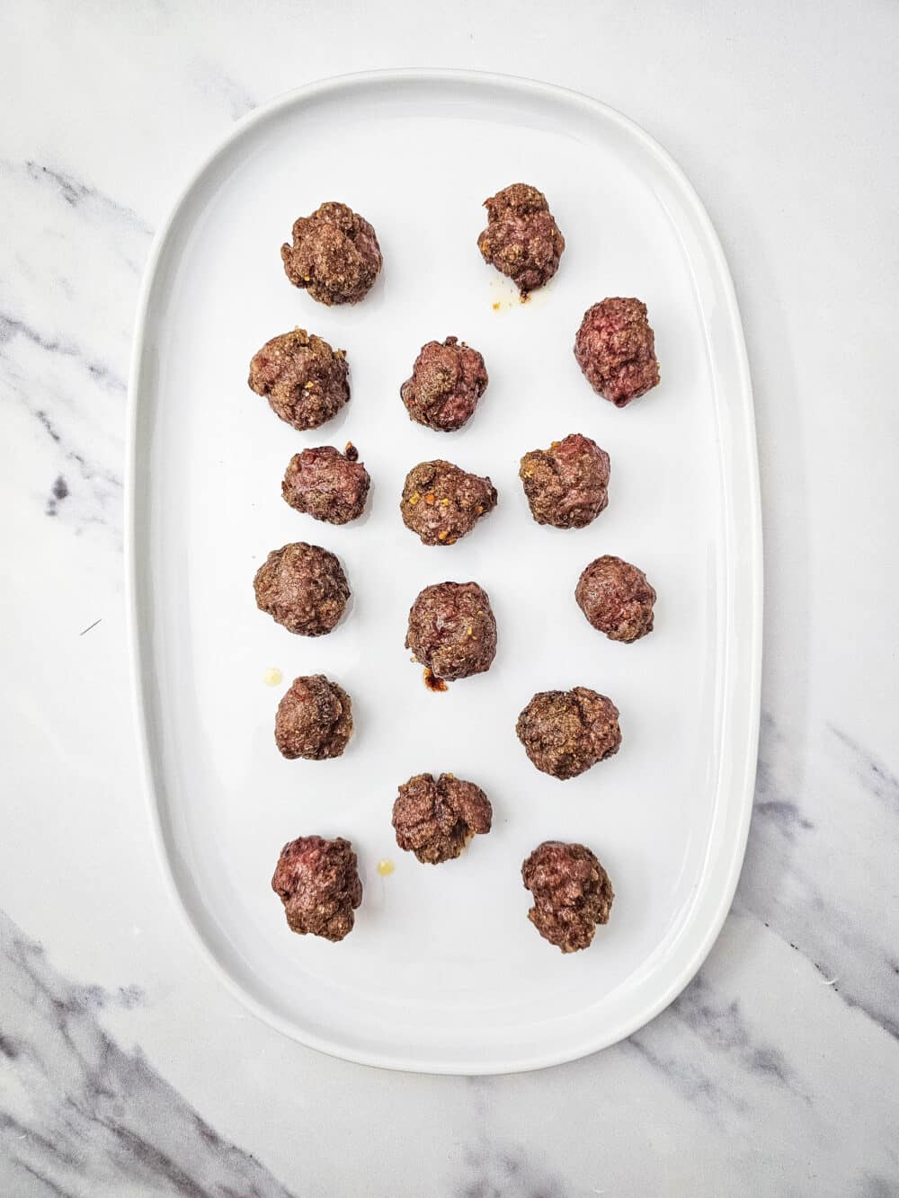 cooked ground beef mini patties