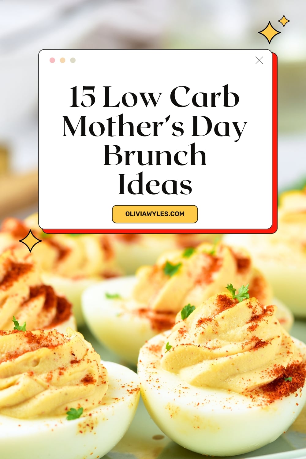 Low Carb Mothers Day Brunch Ideas Pin Image
