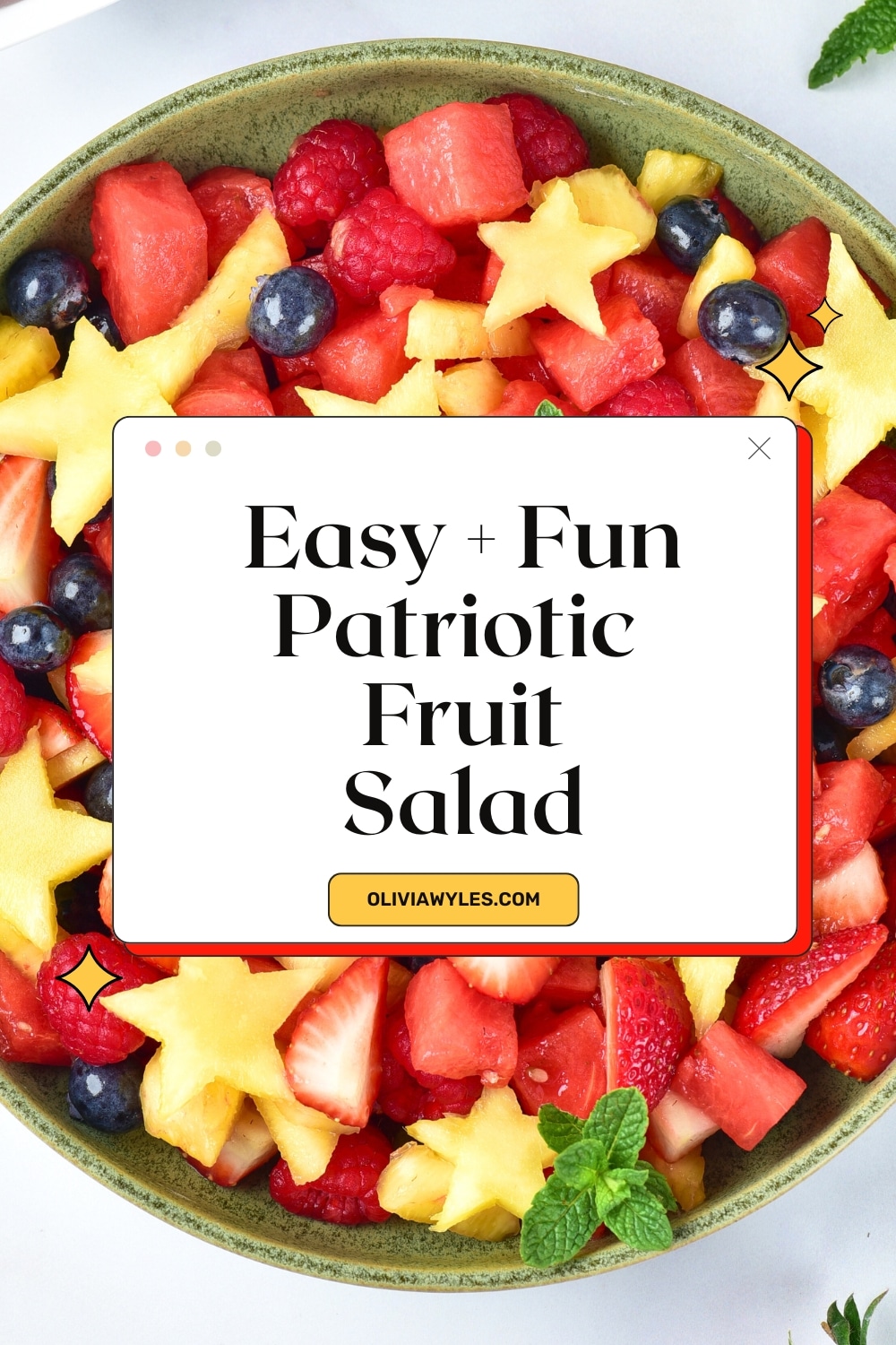 Patriotic Fruit Salad Pinterest Image