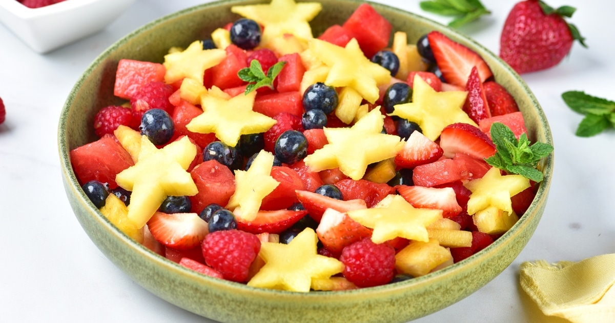 Easy Fruit Salad for 4th of July BBQs