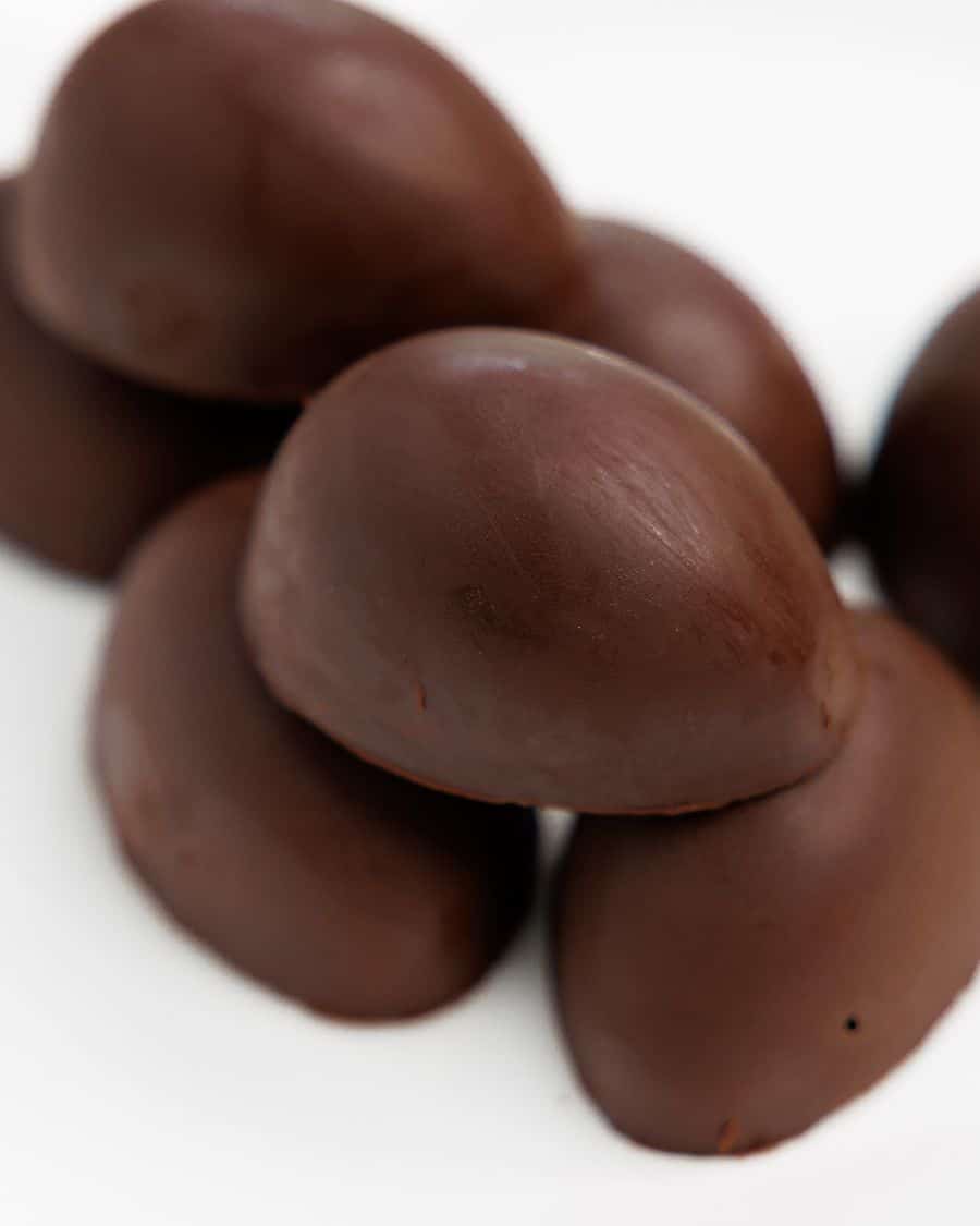 Protein Chocolate Marshmallow Eggs close-up