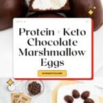 Protein Chocolate Marshmallow Eggs Pin Image
