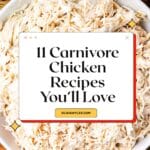 Carnivore Chicken Recipes Pinterest Image