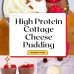 Chocolate Peanut Butter Cottage Cheese Pudding Pin