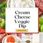 Cream Cheese Veggie Dip Pin Image