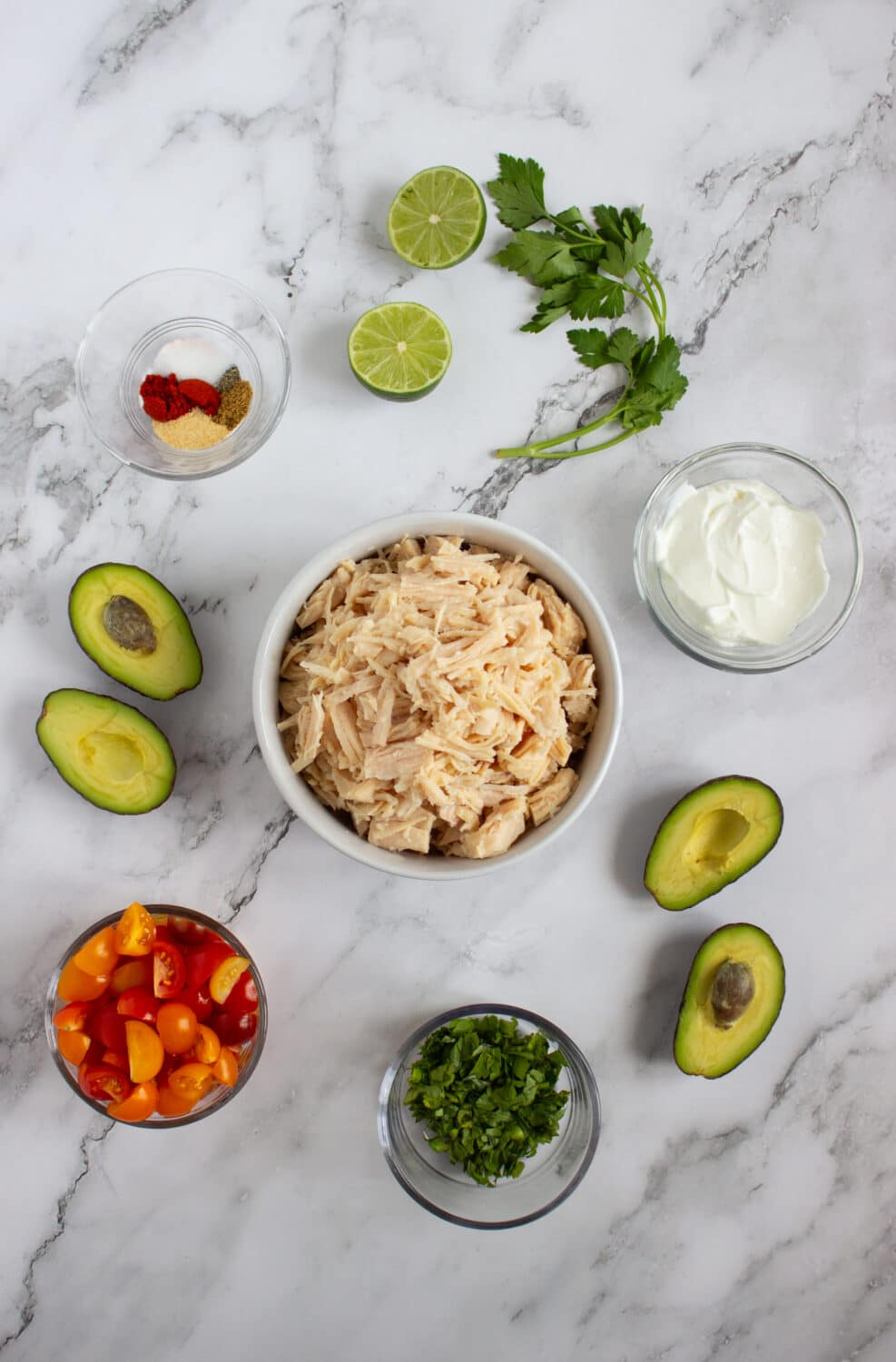 High Protein Chicken Salad ingredients