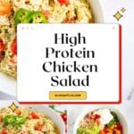 High Protein Chicken Salad Pinterest Image