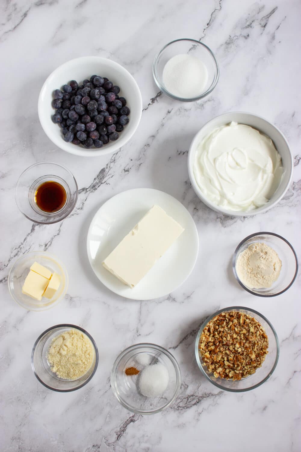 ingredients for blueberry cheesecake popsicles