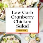 Low Carb Cranberry Chicken Salad Pin