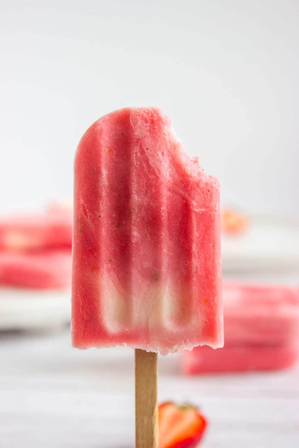 one bite taken out of popsicle