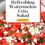 Watermelon Feta Salad Pin Image