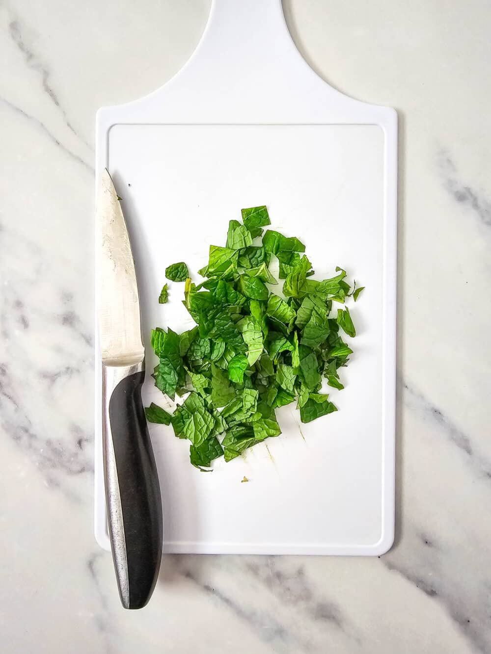 chopped mint