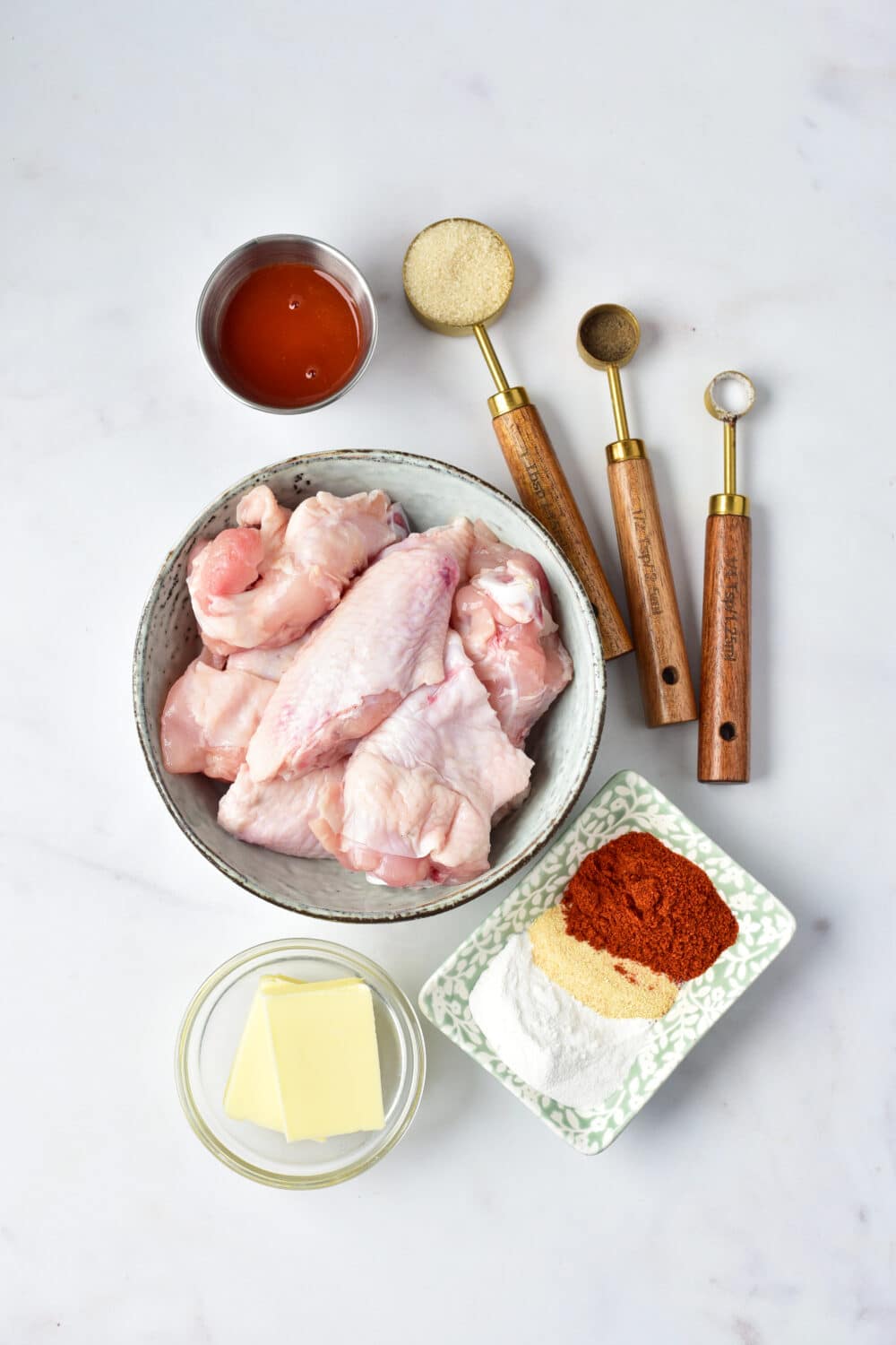ingredients for Baked Buffalo Wings