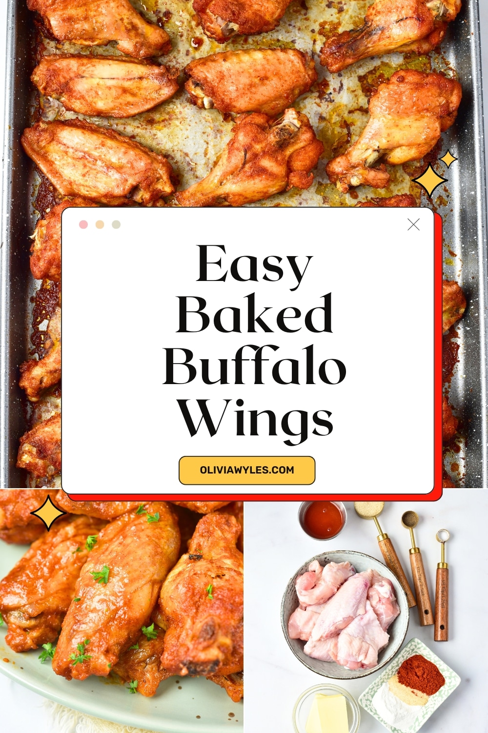 Baked Buffalo Wings Pin