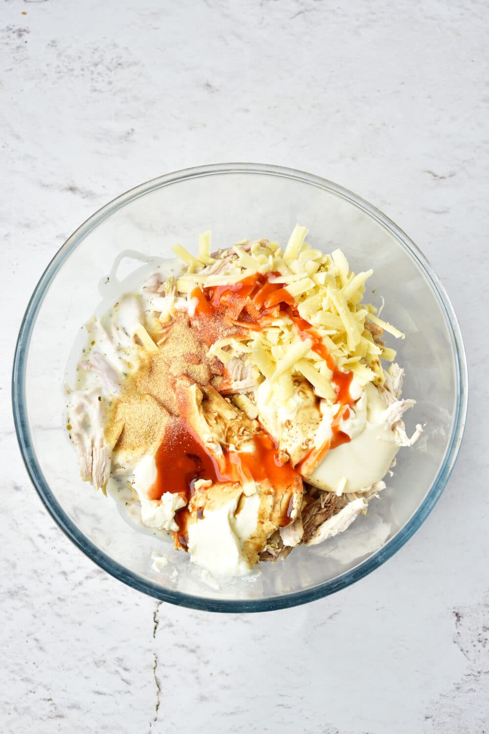 ingredients ready to mix in bowl