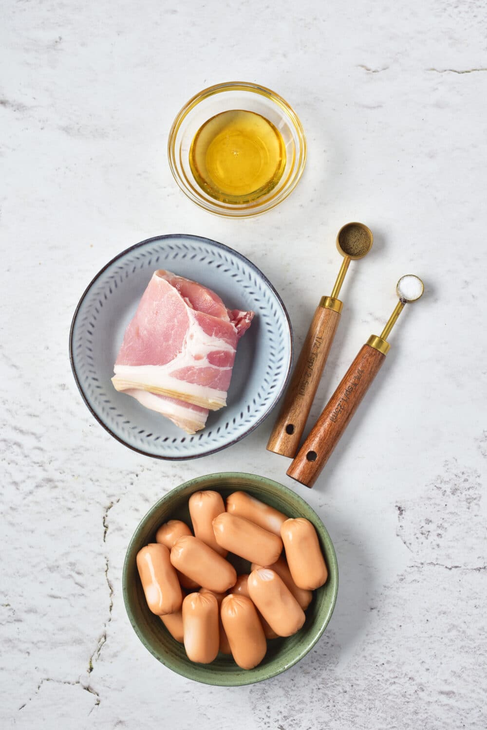 ingredients for High Protein Low Carb Pigs In A Blanket