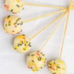 close up of cake pops