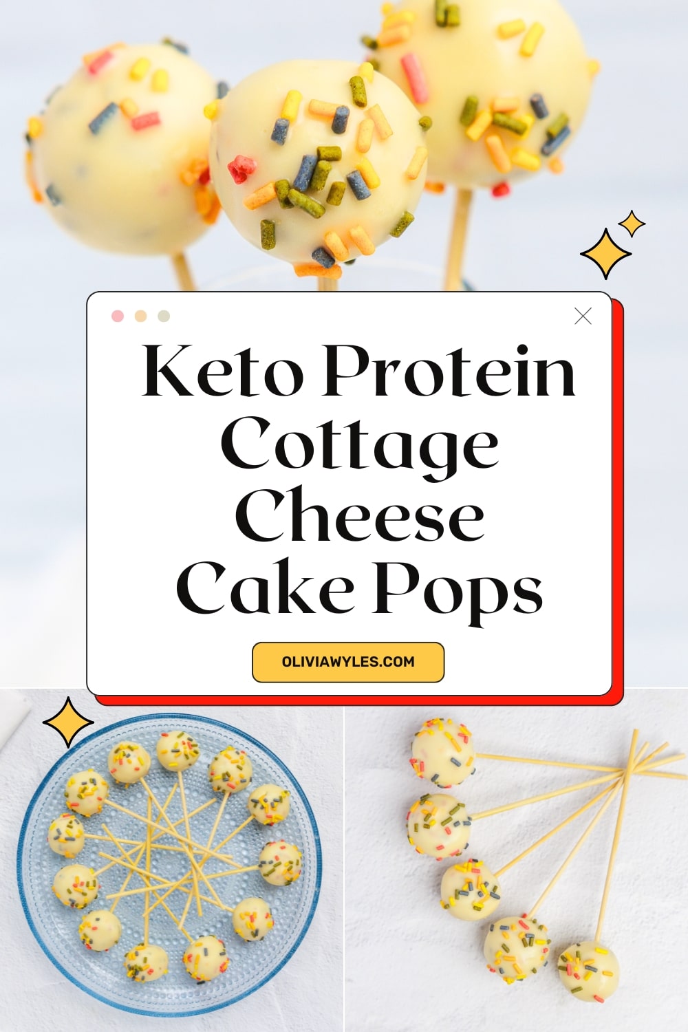 Keto Cottage Cheese Cake Pops Pin