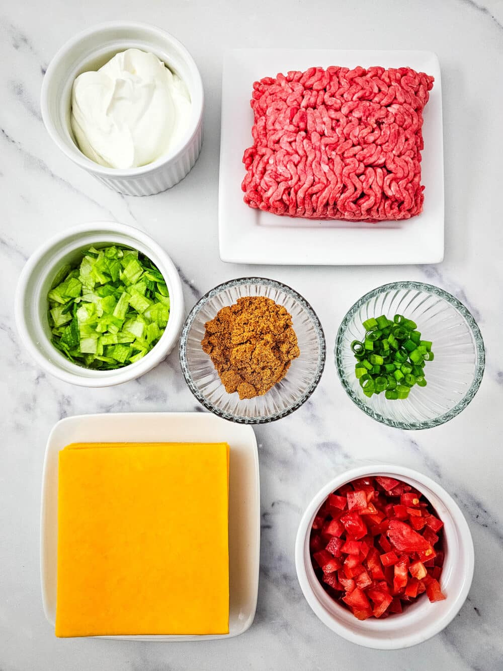 Keto Taco Cups ingredients